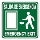 GS-106 SEÑALAMIENTO DE SALIDA DE EMERGENCIA PUERTA IZQUIERDA